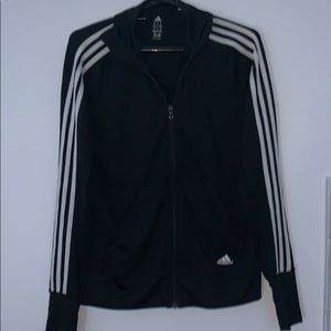 adidas Originals 3-Stripe Zip-Up Hoodie Sweatshirt